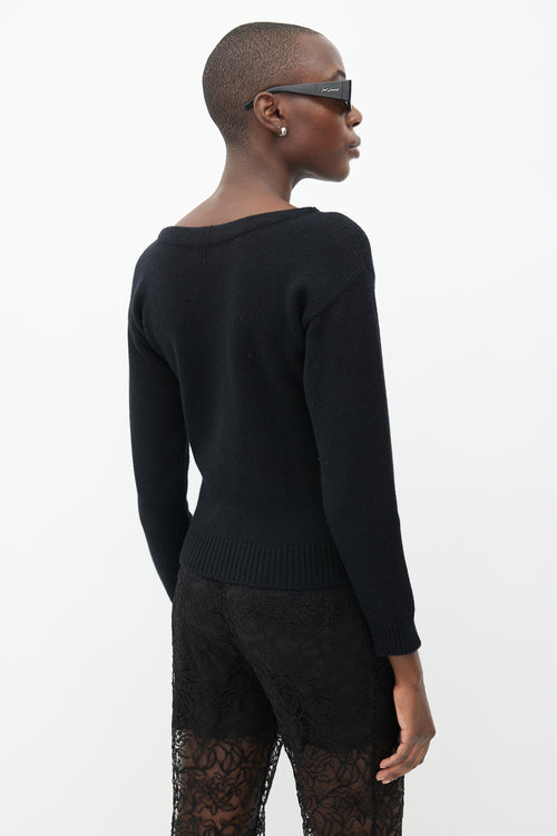 Saint Laurent Black Cashmere Sweater