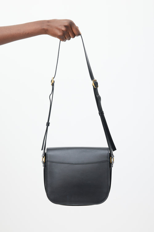 Saint Laurent Black 
Gold Leather Betty Bag