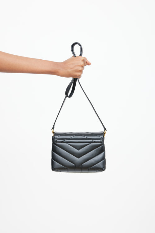 Saint Laurent Black Leather Toy LouLou Bag