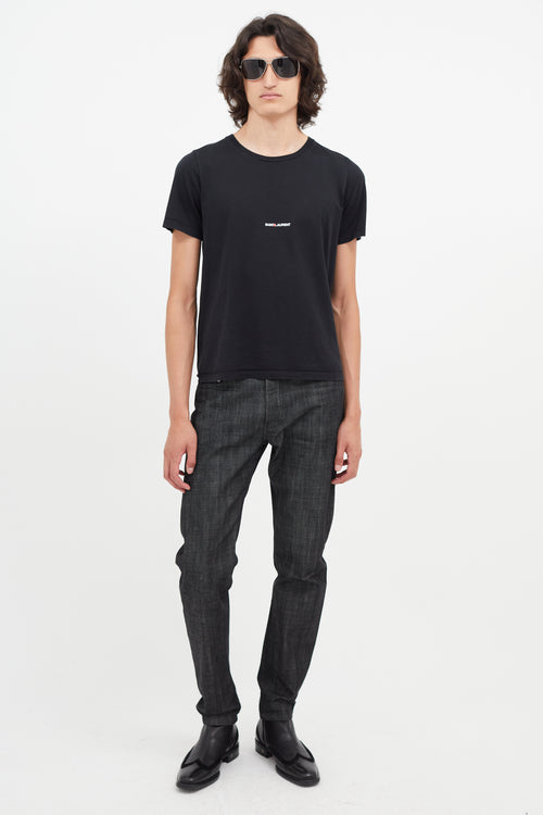 Saint Laurent Black Logo T-Shirt