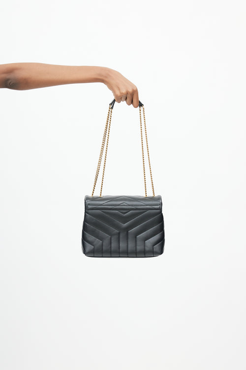 Saint Laurent Black Loulou Quilted Leather Bag