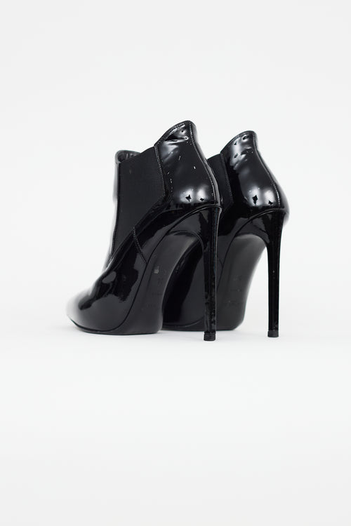 Saint Laurent Black Patent Leather Pointed Toe Pump