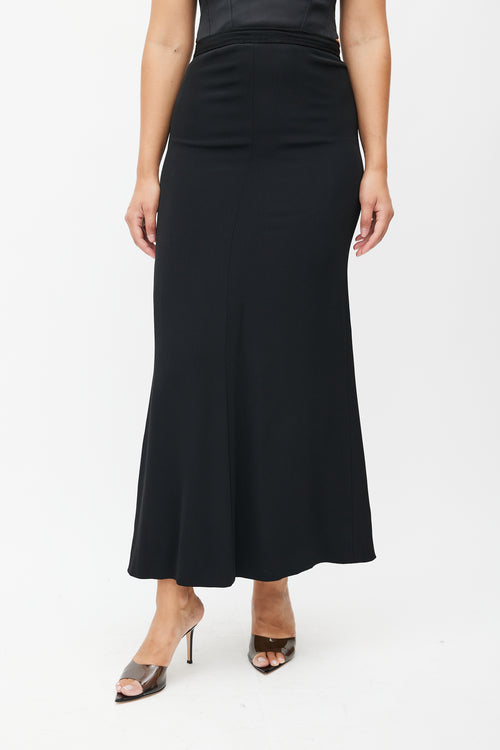 Saint Laurent Black Maxi Skirt