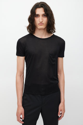 Saint Laurent Black Silk Shirt