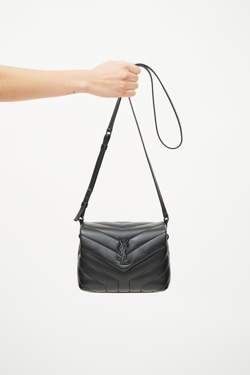 Saint Laurent Black Toy Loulou Quilted Leather Bag