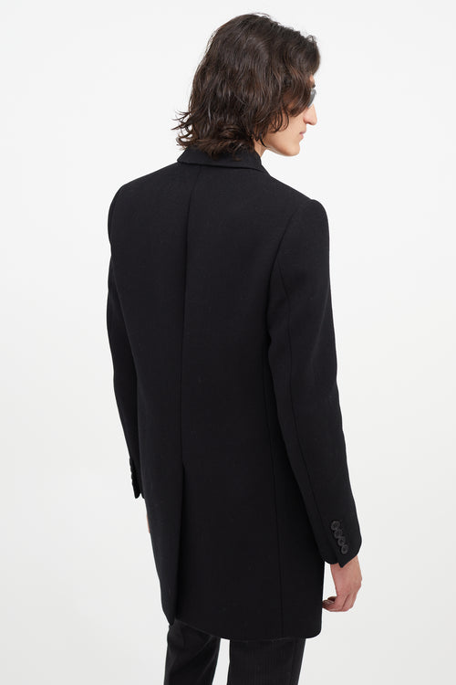 Saint Laurent Black Wool Coat