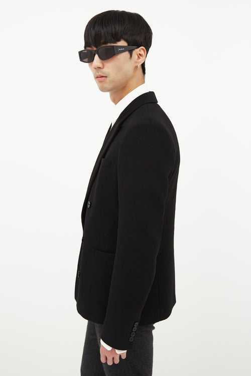 Saint Laurent Black Wool Double Breasted Blazer