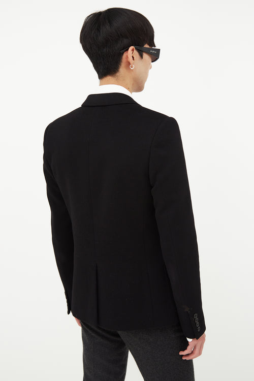 Saint Laurent Black Wool Double Breasted Blazer