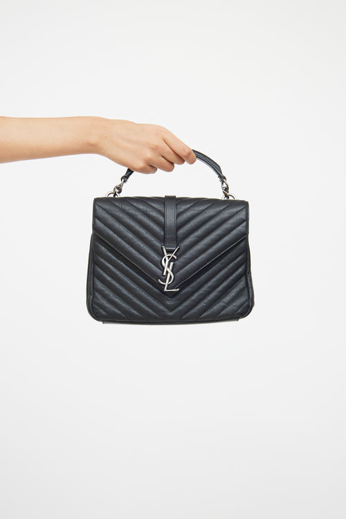 Saint Laurent Black Medium College Chain Bag