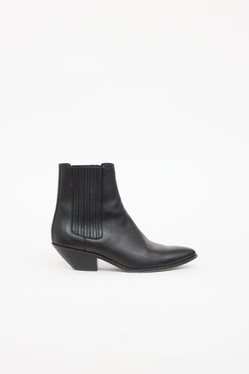 Saint Laurent Black Chelsea Western Boot