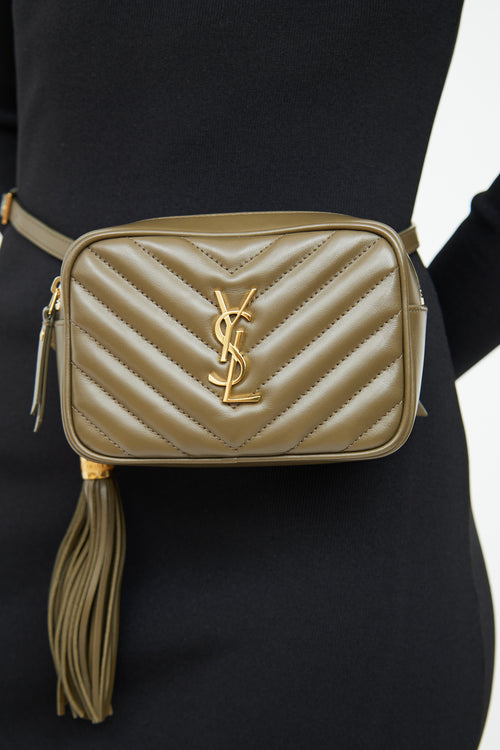 Saint Laurent Forest Green Mini Lou Lou Bag