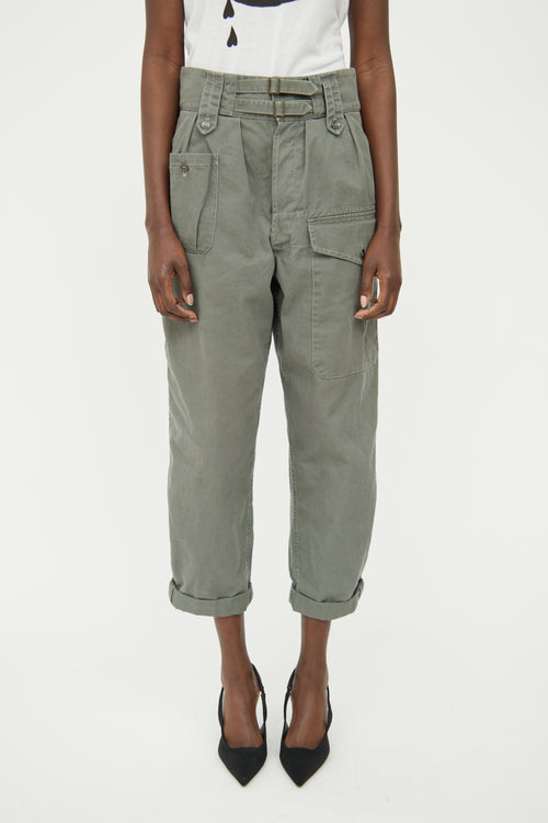 Saint Laurent Green Cargo Pant