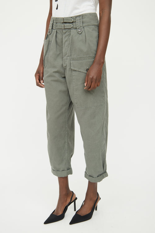 Saint Laurent Green Cargo Pant