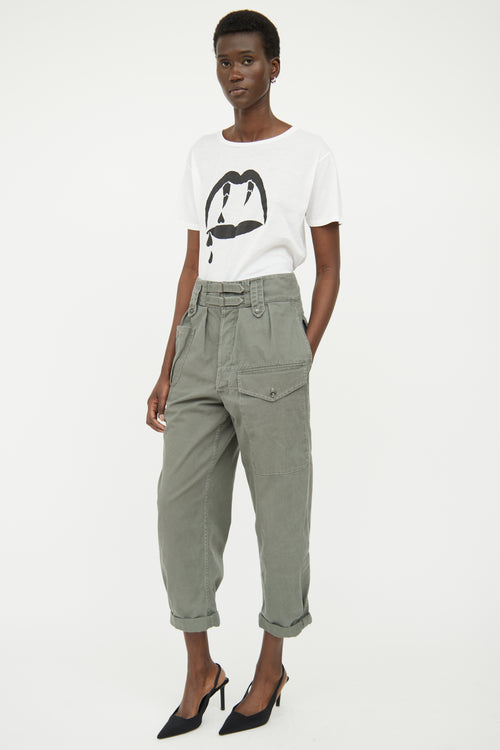 Saint Laurent Green Cargo Pant