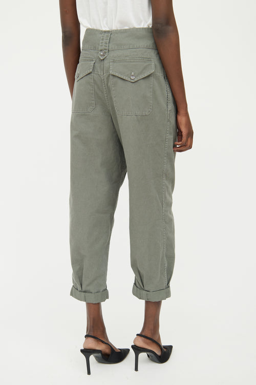 Saint Laurent Green Cargo Pant