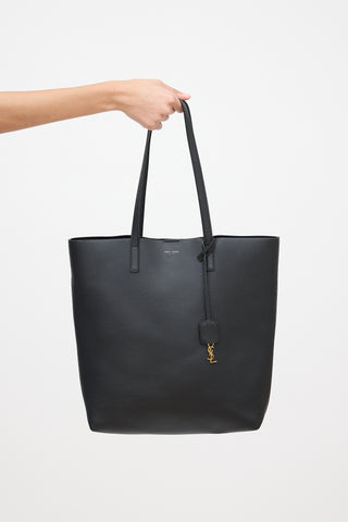 Saint Laurent Leather North South Shopping Tote