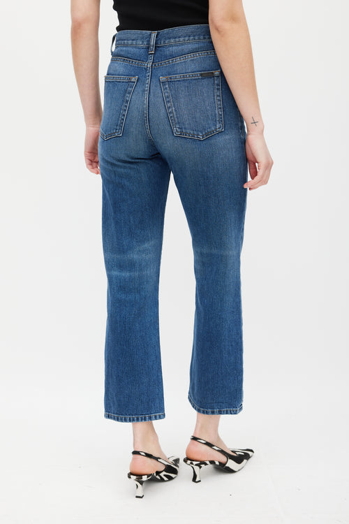 Saint Laurent Navy D40 Straight Leg Jeans