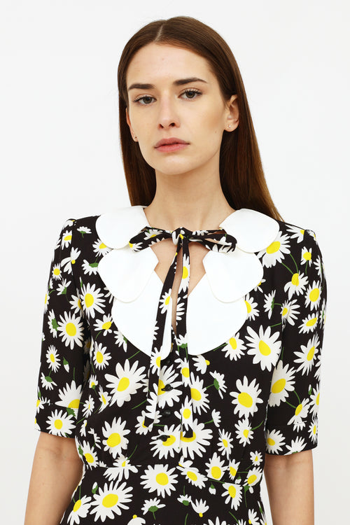 Saint Laurent Daisy Mini Dress