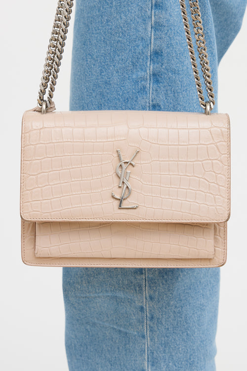 Saint Laurent Pink Sunset Flap Bag