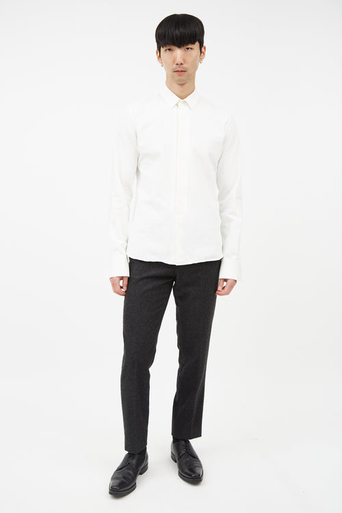 Saint Laurent White Oxford Cloth Shirt