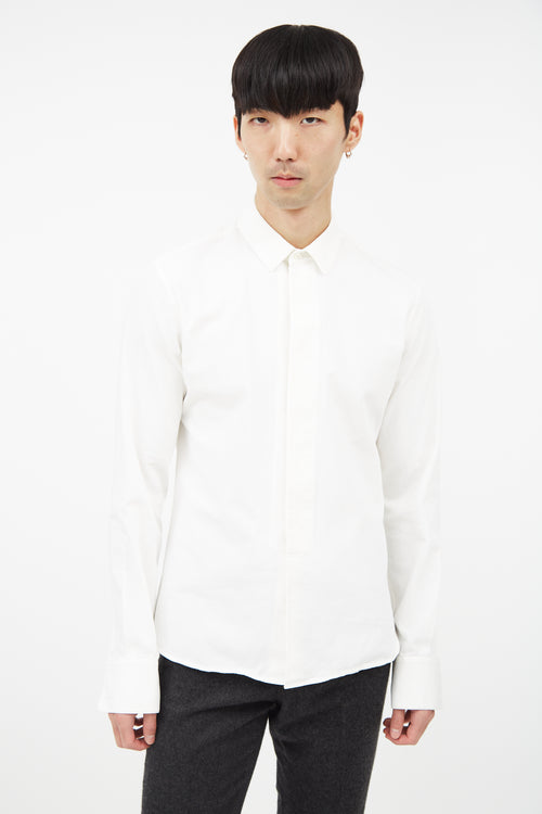 Saint Laurent White Oxford Cloth Shirt