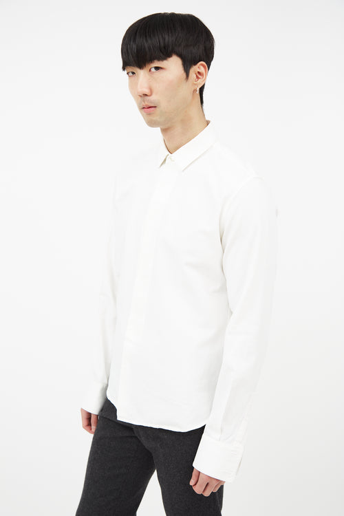 Saint Laurent White Oxford Cloth Shirt