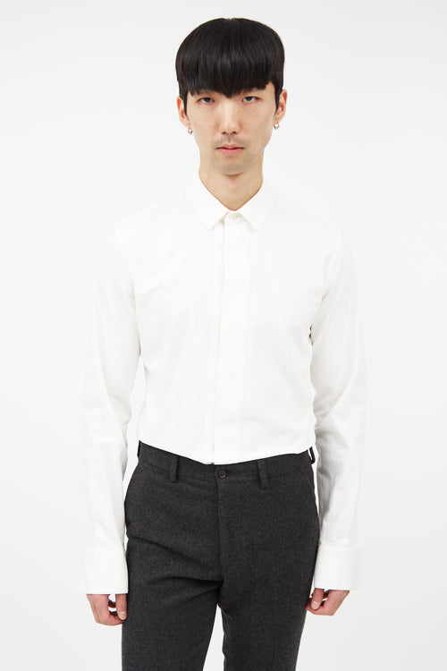 Saint Laurent White Oxford Cloth Shirt