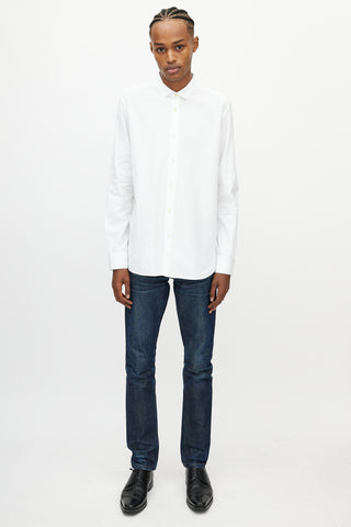 Saint Laurent White Long Sleeve Shirt