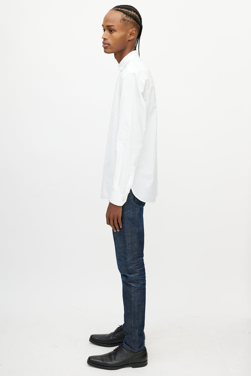 Saint Laurent White Long Sleeve Shirt