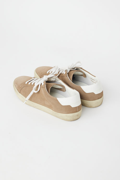 Saint Laurent Beige Suede SL06 Sneaker