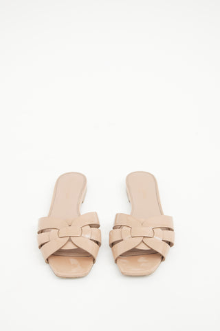 Saint Laurent Beige Tribute Sandal