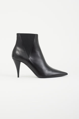 Saint Laurent Black Kiki Ankle Boot