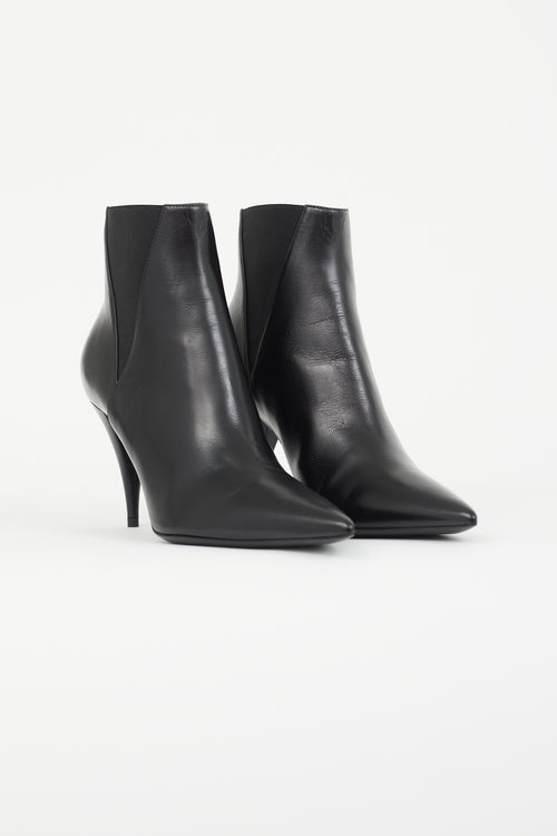 Saint Laurent Black Kiki Ankle Boot