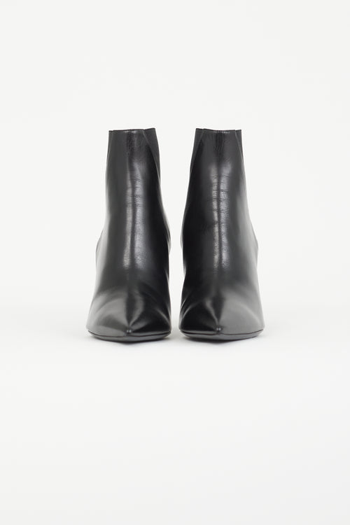 Saint Laurent Black Kiki Ankle Boot