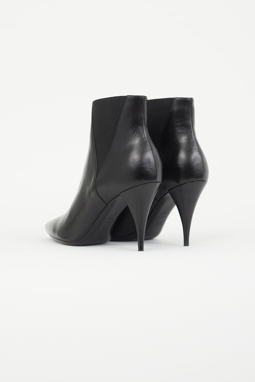 Saint Laurent Black Kiki Ankle Boot