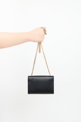 Saint Laurent Black Leather Kate Shoulder Bag