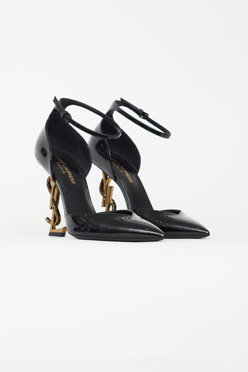 Saint Laurent Black Patent Leather Opyum Pump