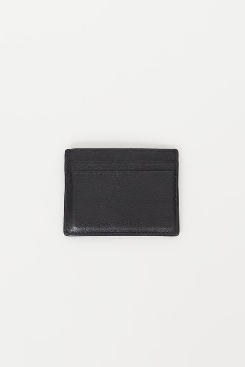 Saint Laurent Black Tiny Cassandre Cardholder