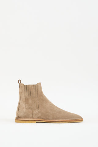 Saint Laurent Brown Suede Nino Chelsea Boot