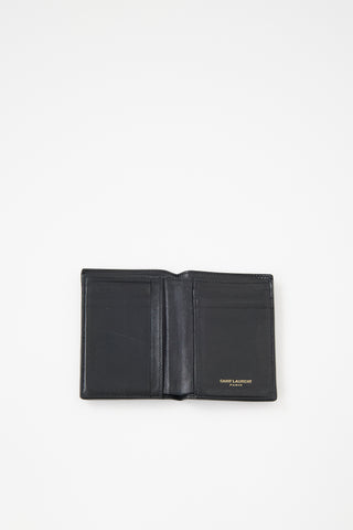 Saint Laurent Leather Logo Card Holder