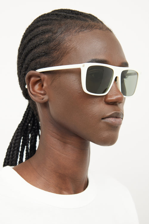 Saint Laurent Cream SL156 Sunglasses