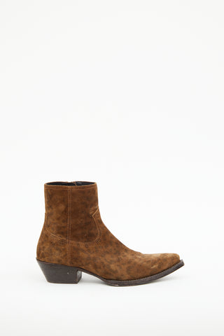 Saint Laurent Lukas Suede Ankle Boot