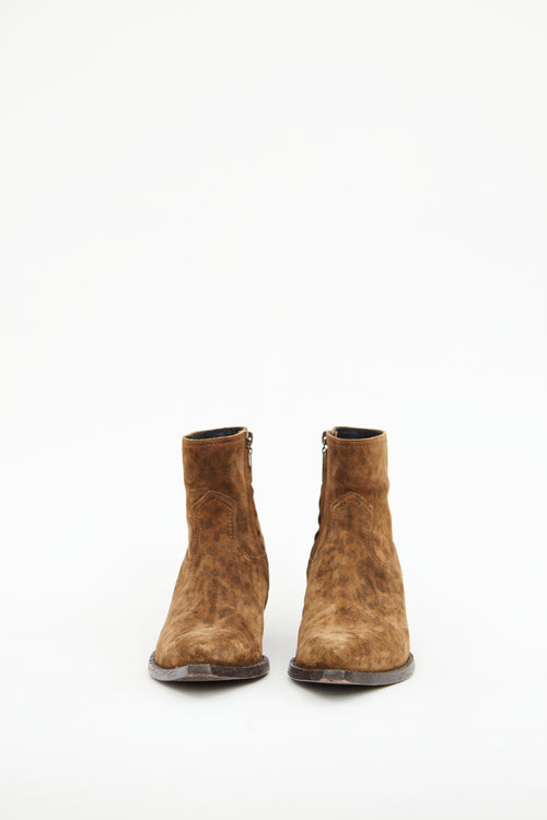 Saint Laurent Lukas Suede Ankle Boot