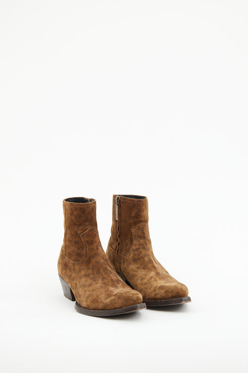 Saint Laurent Lukas Suede Ankle Boot