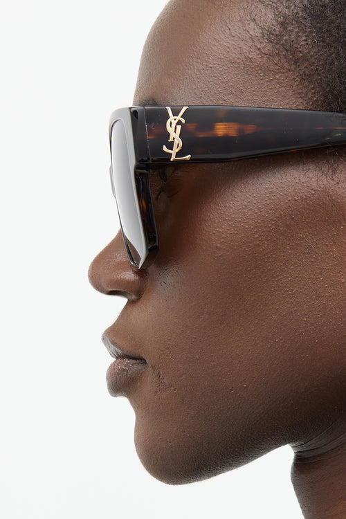 Saint Laurent Brown SLM9N003 Square Sunglasses