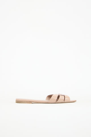 Saint Laurent Patent Nu Pieds Sandal