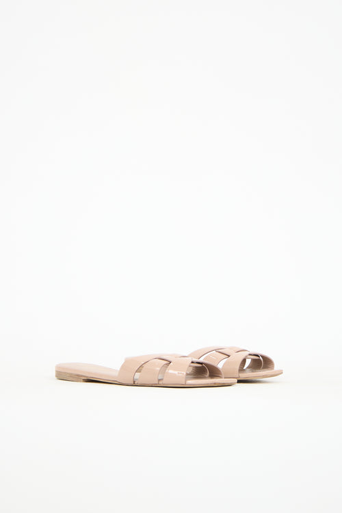 Saint Laurent Patent Nu Pieds Sandal