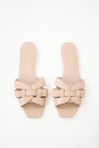 Saint Laurent Patent Nu Pieds Sandal