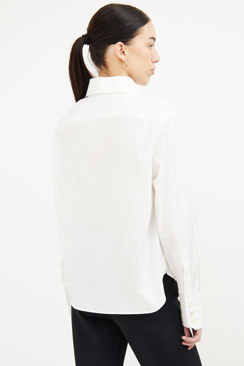 Saint Laurent White Cotton Dress Shirt