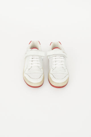 Saint Laurent White 
Red SL24 Low Sneaker